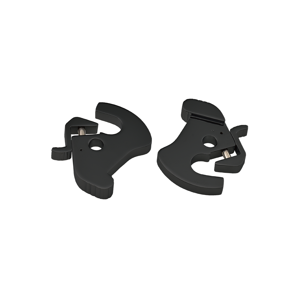 MotoTown Black Aluminum Rotary Latch Kit, OEM 12600036 for Detachable Side Plates / Tour-Pak Racks - FG-010038