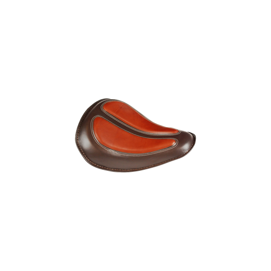 MotoTown Brown Synthetic Leather Solo Spring Saddle (FG-020008)