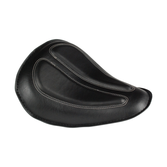 MotoTown Black Vinyl Custom Solo Seat (FG-020009)