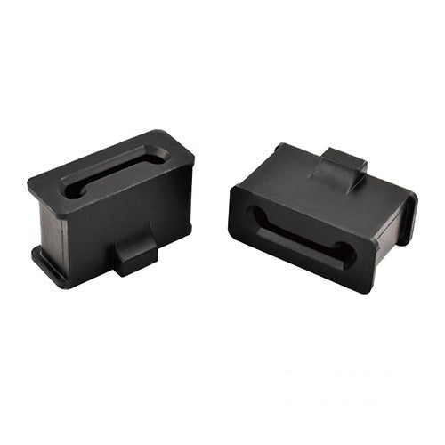 MotoTown Touring Muffler Rubber Mount Pair - Black, OEM 65724-85 for 1985+ Touring