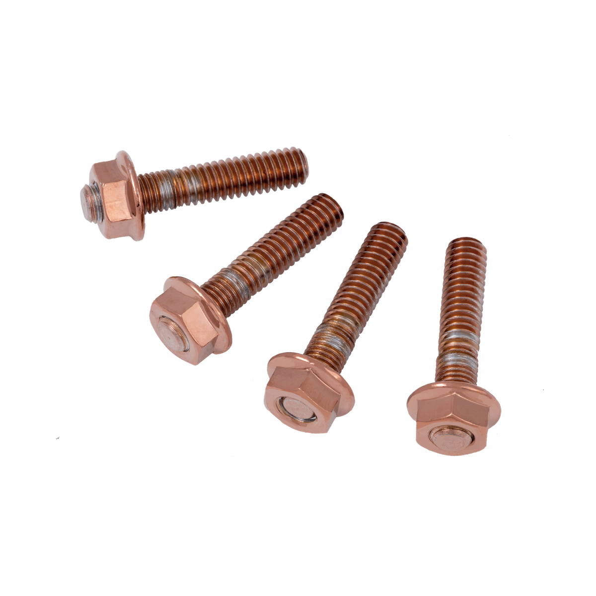 MotoTown Exhaust Stud & Nut - 8-Piece Set, Gold for Evolution Big Twin and Twin Cam (FG-030061)