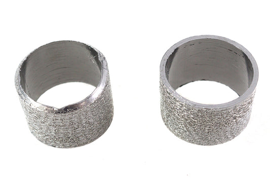 MotoTown Exhaust Crossover Gasket Pair, OEM 66813-09 - Natural Graphite for 2009-2016 Touring