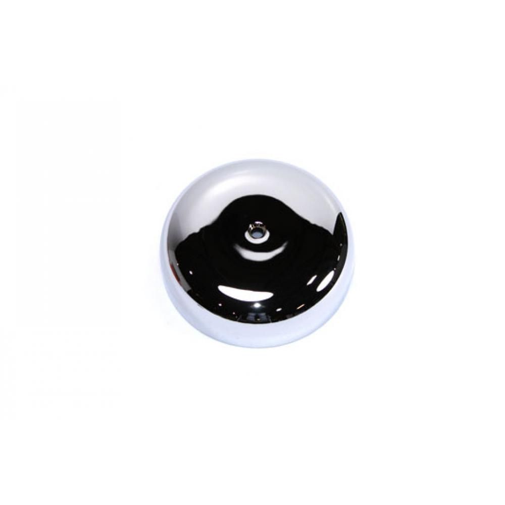 MotoTown 7 in. Smooth Center-Hole Air Cleaner Cover, 2-3/16 in. Deep - Chrome for 1971+ Big Twin / 1976+ Sportster
