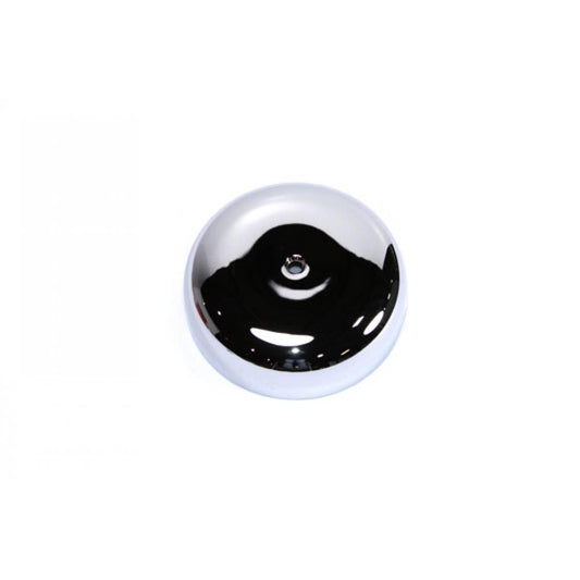 MotoTown 7 in. Smooth Center-Hole Air Cleaner Cover, 2-3/16 in. Deep - Chrome for 1971+ Big Twin / 1976+ Sportster