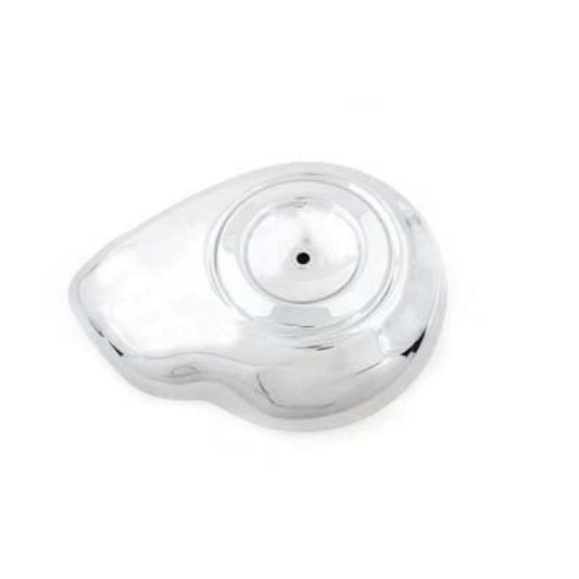 MotoTown 8 in. Teardrop EFI Air Cleaner Cover - Chrome, OEM 29184-08 / 28725-10 for 2008-2017 Dyna / Softail