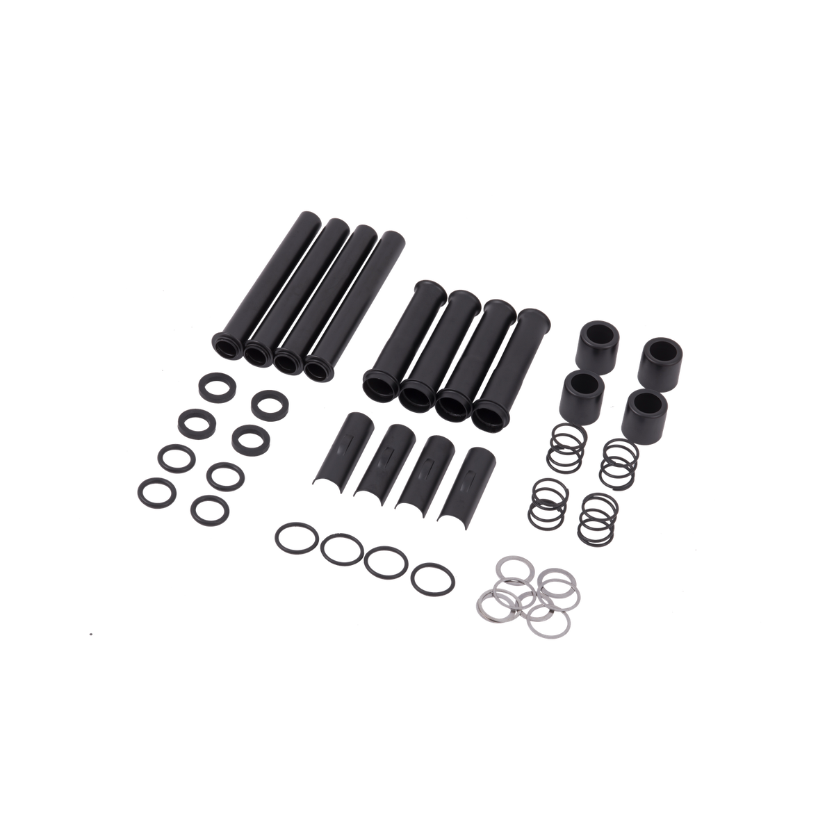 MotoTown 40-Piece Steel Pushrod Cover Kit - Black for 2004-2022 Sportster XL / 2008-2012 XR1200 (FG-050005)