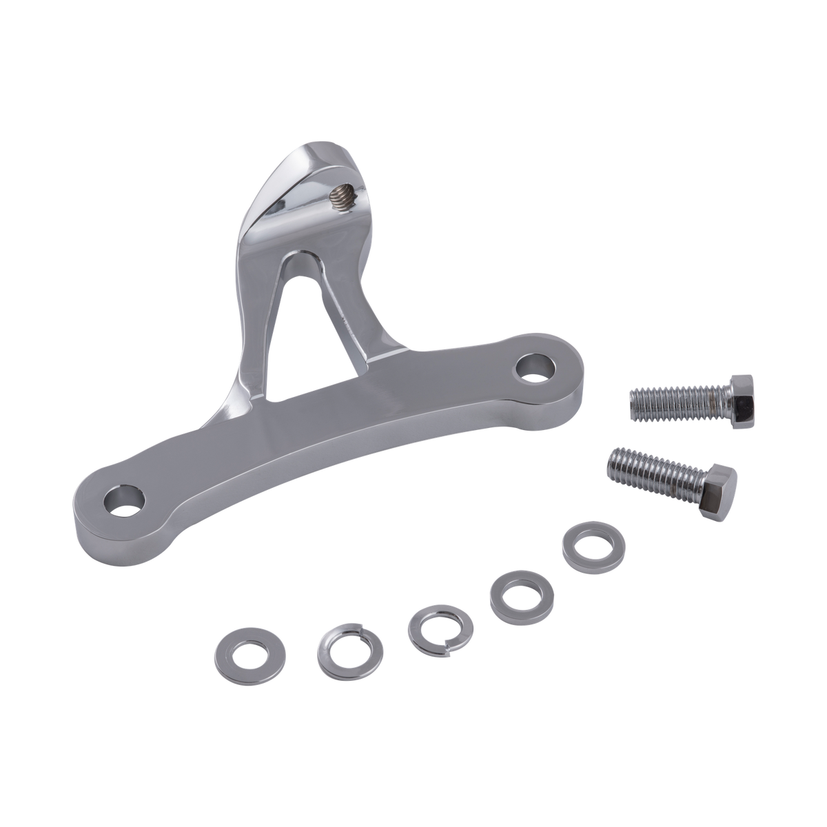 MotoTown Billet Front Engine Mount Bracket - Chrome for 2004-2021 Sportster XL (FG-050033)