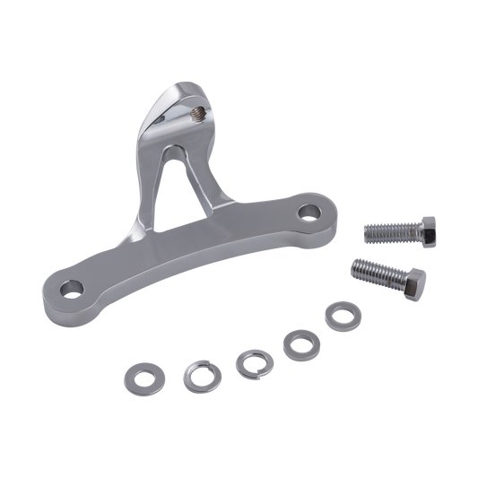 MotoTown Billet Front Engine Mount Bracket - Chrome for 2004-2021 Sportster XL (FG-050033)