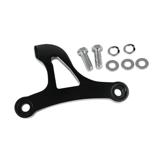 MotoTown Billet Front Engine Mount Bracket - Black for 2004-2021 Sportster XL (FG-050034)