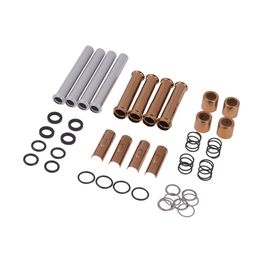MotoTown Pushrod Cover Kit - 40-Piece Set, Gold for 2004+ XL (FG-050058)