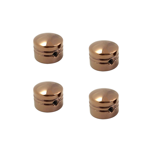 MotoTown Steel Head Bolt Cover Set - Gold for 1987+ Sportster XL / 1986-2017 Big Twin (FG-050065)