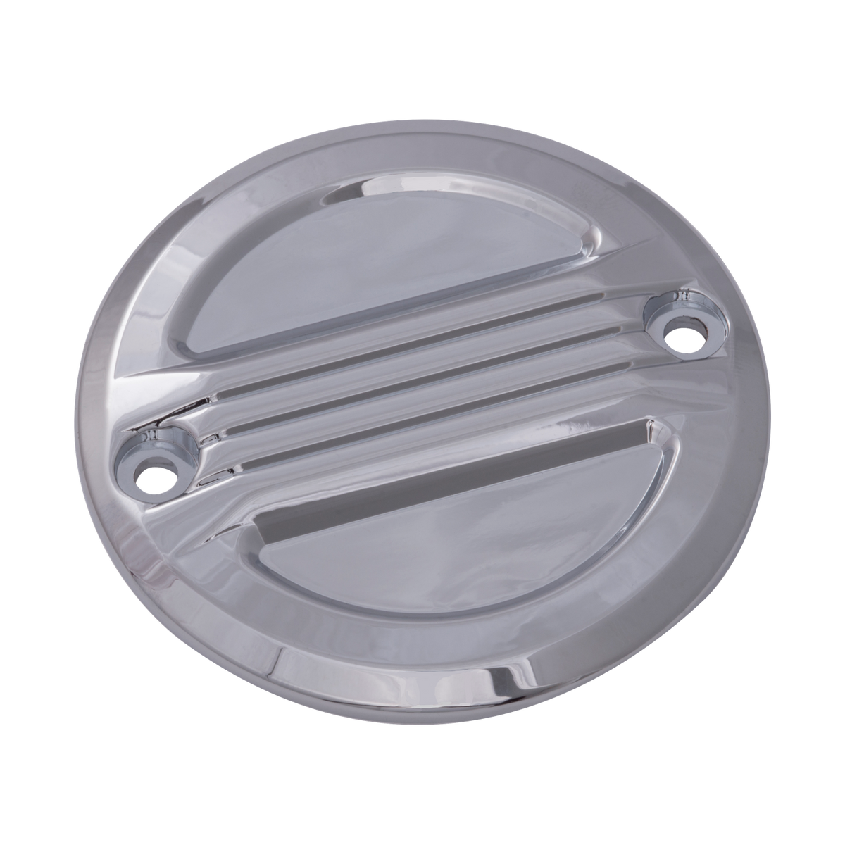 MotoTown 2-Hole Air Flow Ignition / Points Cover - Chrome for 2004+ Sportster XL (FG-050071)