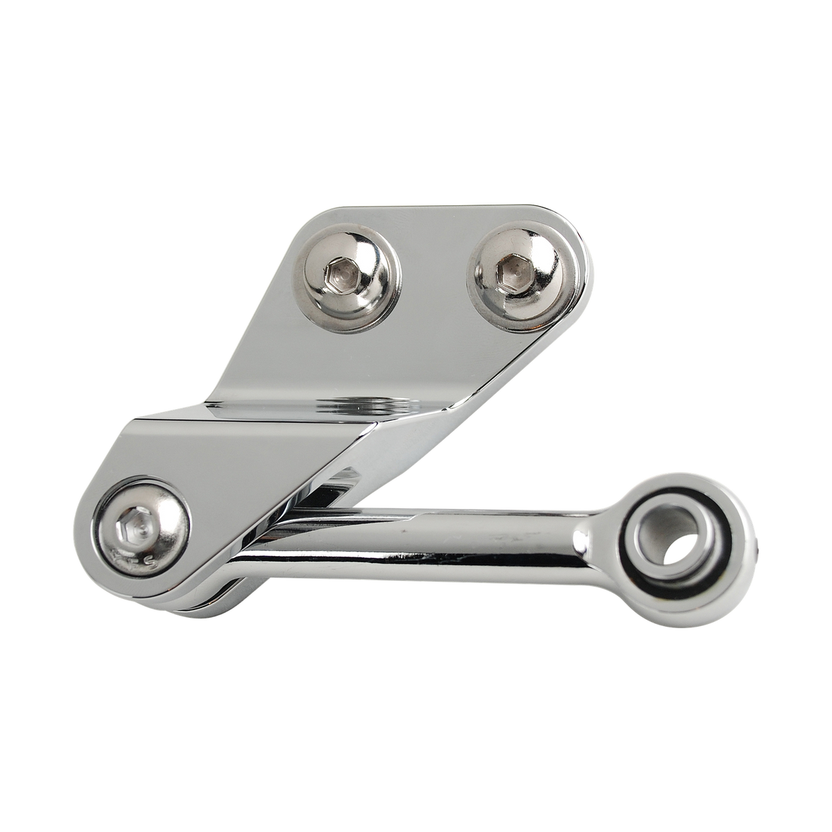 MotoTown Billet Front Engine Mount Bracket and Stabilizer Link Kit - Chrome for 2004-2020 Sportster XL (FG-050074)