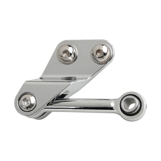 MotoTown Billet Front Engine Mount Bracket and Stabilizer Link Kit - Chrome for 2004-2020 Sportster XL (FG-050074)