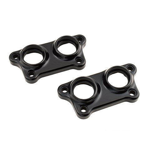 MotoTown CNC 6061-T6 Billet Tappet Cover Pair with Gaskets and Screws - Black Anodized for 2004-2020 Sportster XL