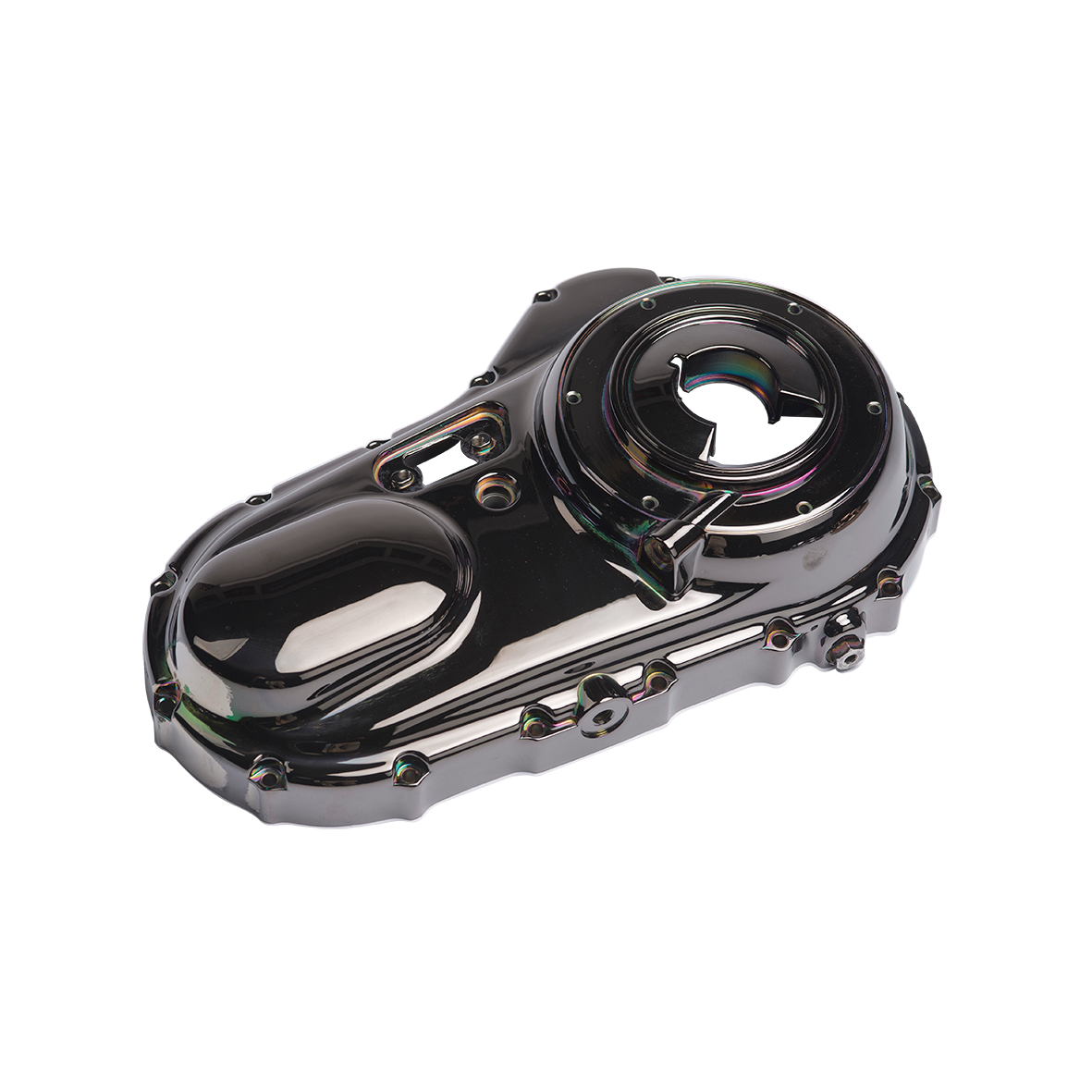 MotoTown Outer Primary Cover - Matte Titanium Black, OEM 25460-06 / 25307-06 for 2006-2022 XL Sportster - FG-060010