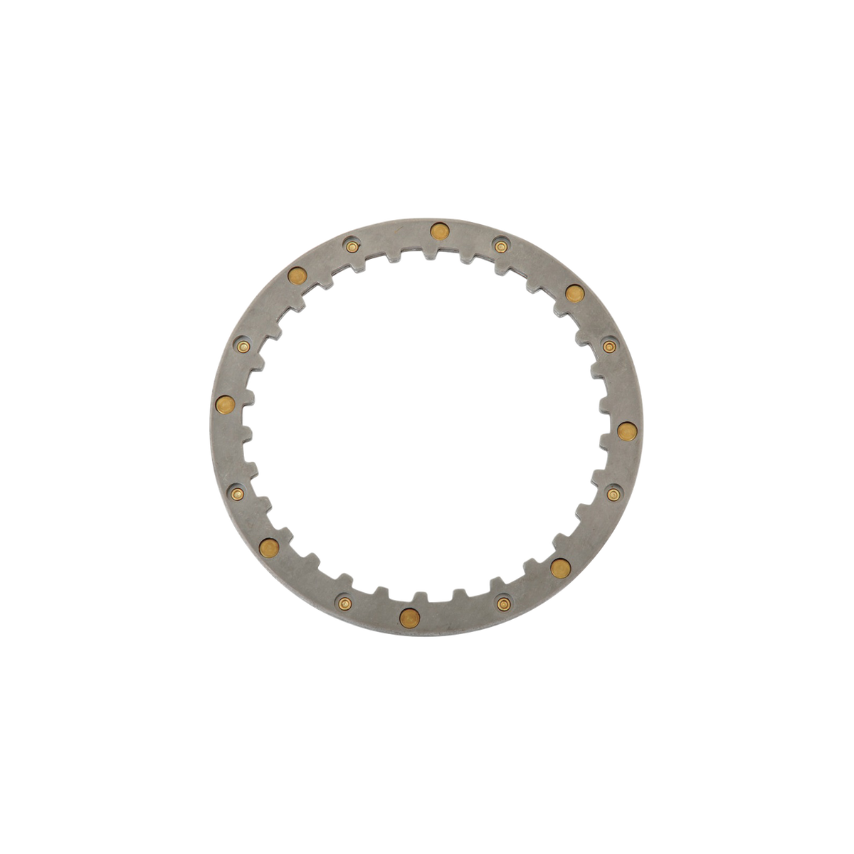 MotoTown Riveted Clutch Spring Separator Plate, OEM 37977-90 - Silver / Gold for 1990-1997 Big Twin / 1991-2020 XL (FG-060049)