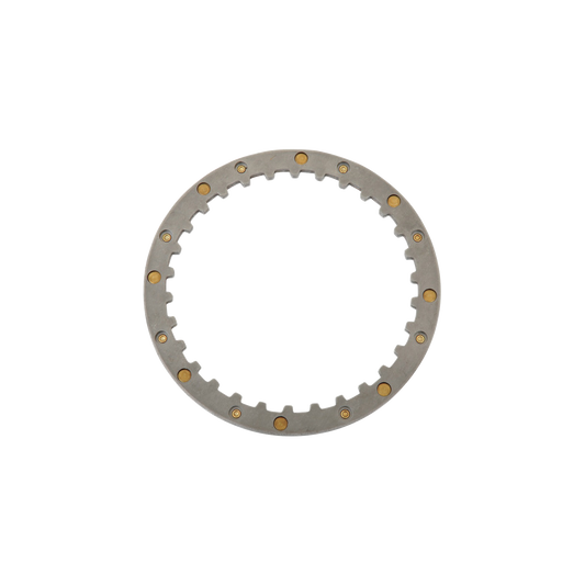 MotoTown Riveted Clutch Spring Separator Plate, OEM 37977-90 - Silver / Gold for 1990-1997 Big Twin / 1991-2020 XL (FG-060049)