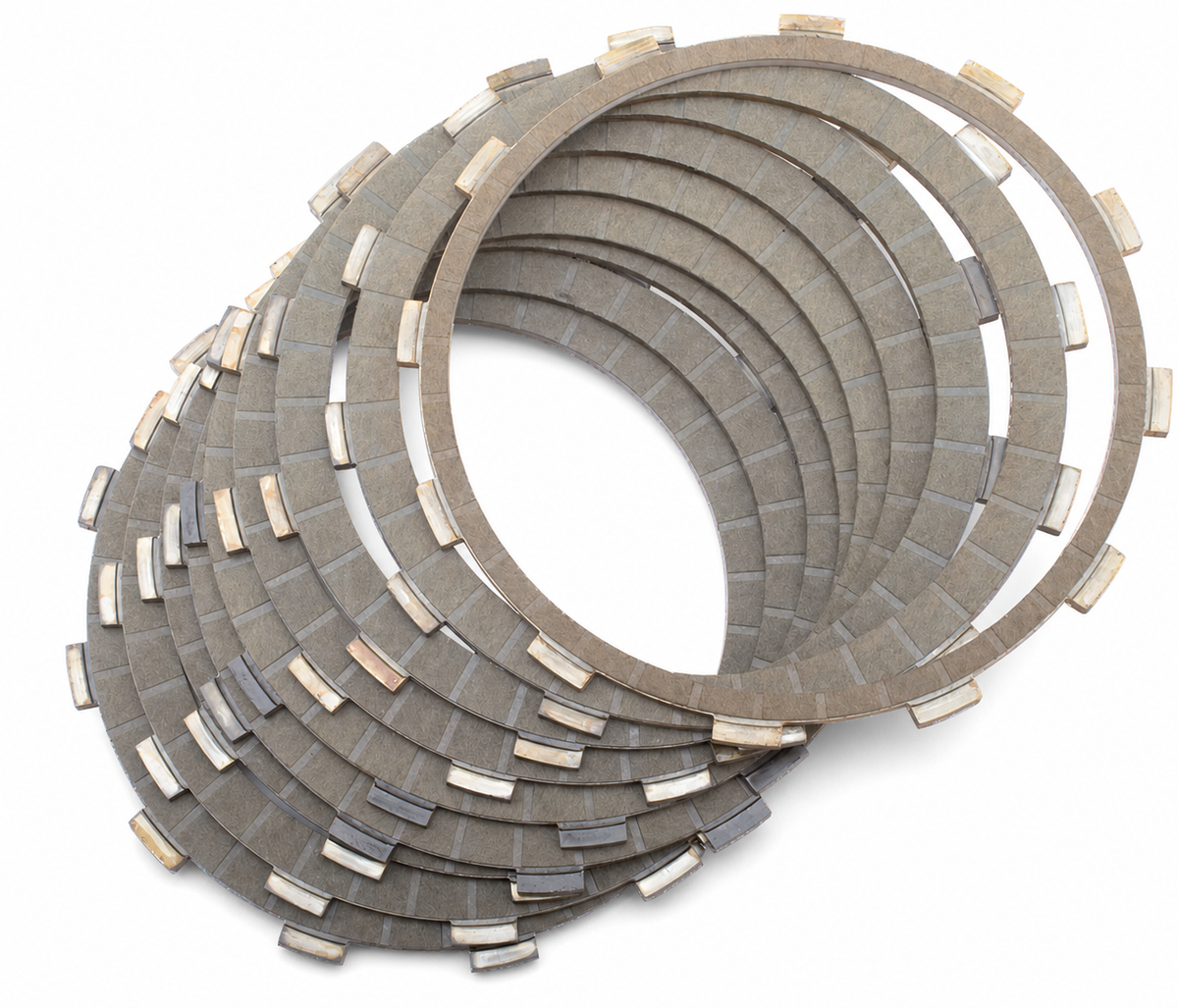 MotoTown 9-Piece Clutch Friction Plate Set - Fiber Compound for Big Twin 1998-2017