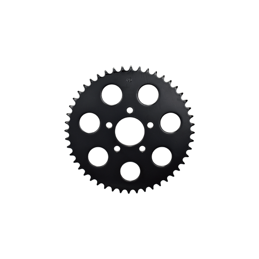 MotoTown Sprocket, Rear, Flat, 2.2 in. ID, 48-Tooth, 7-Hole, Gloss Black - FG-060185