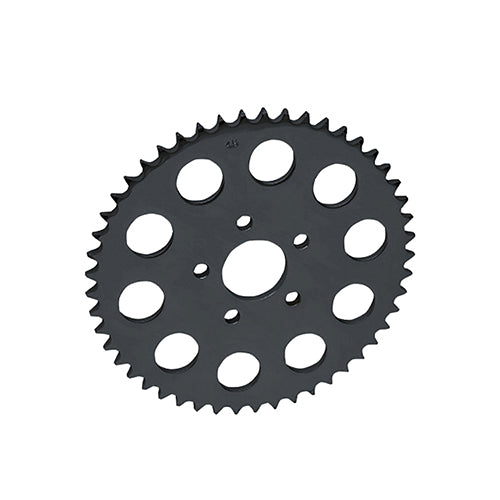 MotoTown 49-Tooth Flat 530-Chain Conversion Rear Sprocket, 2.22 in. Bore - Gloss Black