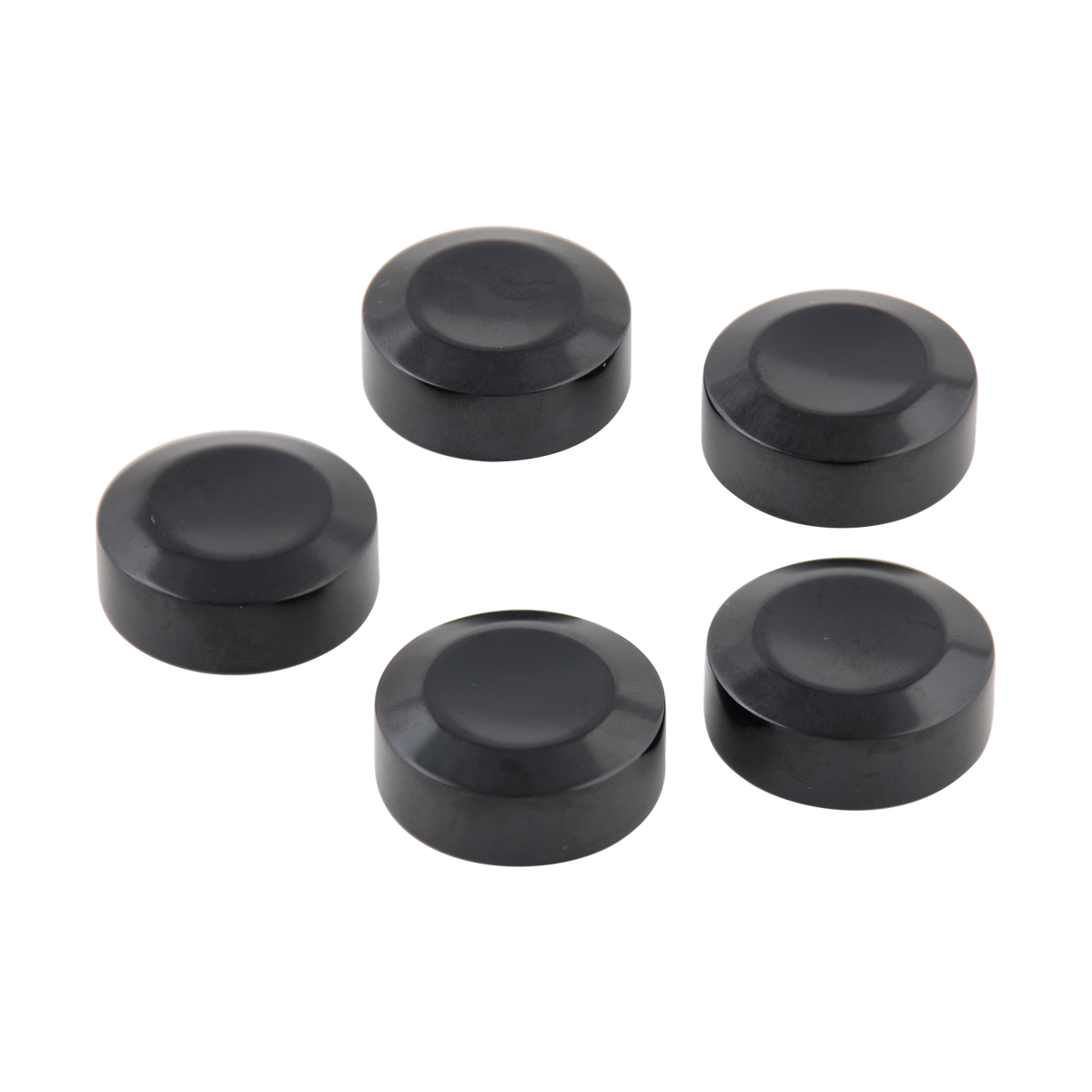 MotoTown 5-Piece Rear Pulley Bolt Cover Set - Gloss Black, OEM 43567-92 for 1993-2025 Softail and 1993-2017 (FG-060287)