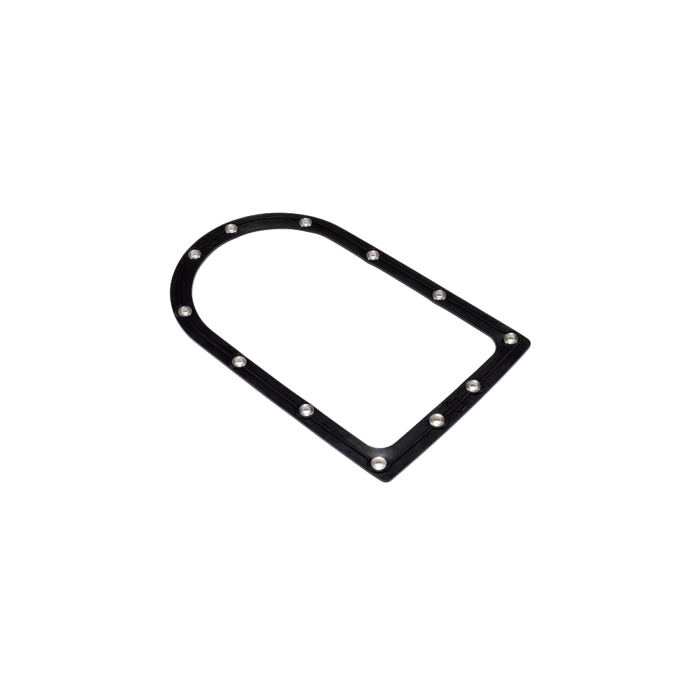 MotoTown Fuel Pump Top Plate Seal, OEM 75249-04A - Black with Silver Sleeves for Selected 2004-2017 Dyna