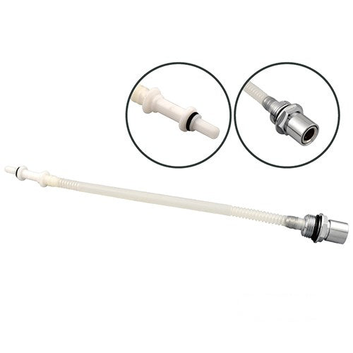 MotoTown Fuel Check Valve - Chrome for 2008-2017 Softail