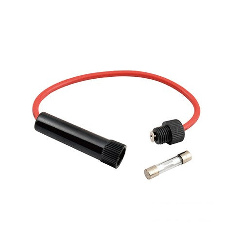 MotoTown Fuse Holder Fit Sportster & Big Twin, Single, 15A - Black for Big Twin 1993-1999, Sportster 1993-2003