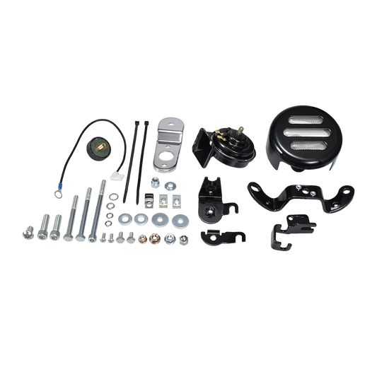MotoTown Side-Mount Horn Conversion Kit - Black for 1992-Later Sportster XL - FG-080243