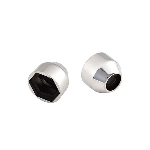MotoTown Classic Spark Plug Cover Pair - Chrome for 1986-2021 Sportster XL