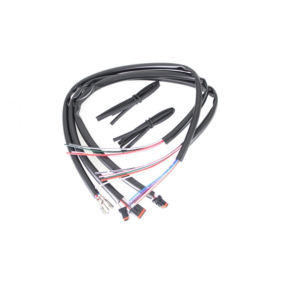 MotoTown 18.5 in. Extended Hand-Control Wiring Kit - Road Glide for 2014-2015 FLTR