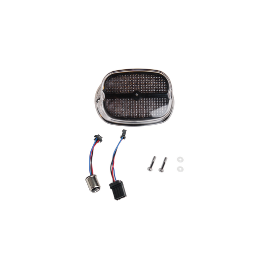 MotoTown LED 尾燈總成，煙燻色燈殼，黑色外殼