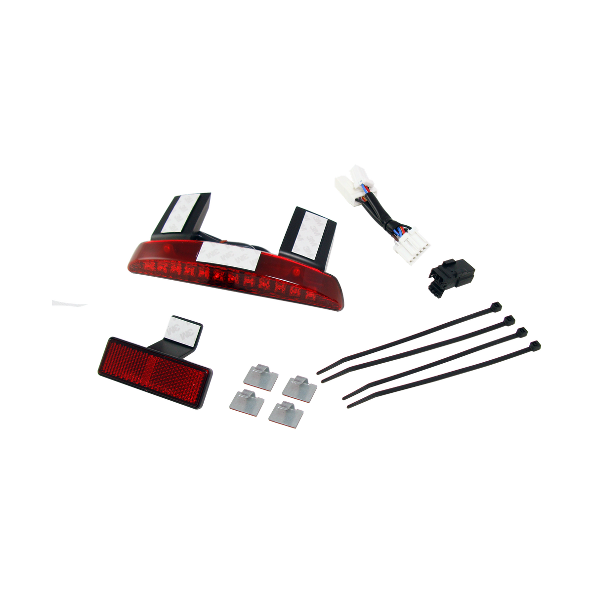 MotoTown Chopped Fender Edge Light Kit, Red Lens (FG-090114)