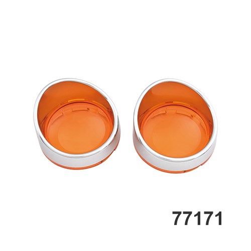 Fangster DEUCE STYLE TURN SIGNAL VISOR, AMBER