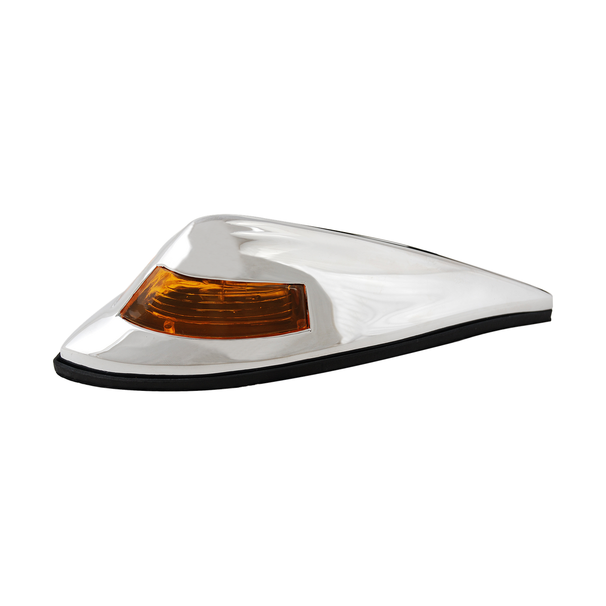 MotoTown Old-Style 12 V Fender Light - Chrome / Amber (FG-090172)