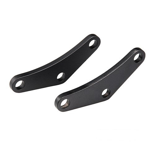 MotoTown 方向燈固定座組，前，黑色，鋁合金，適用 Sportster XL