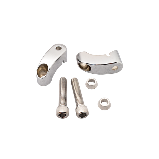 MotoTown Turn Signal Mount, 39 mm, 8 mm Stud, Chrome for 1987-1994 FXR and 1991-2005 Dyna - FG-090295