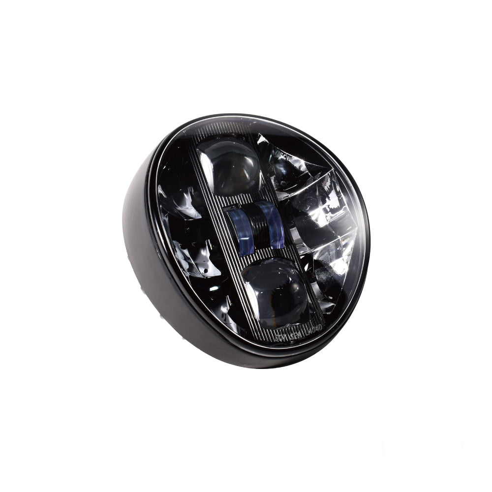MotoTown Oblong LED Headlamp Assembly - Black, OEM 67700344 / 67700344A for 2018-2024 Breakout FXBR/FXBRS