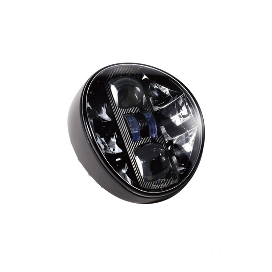 MotoTown Oblong LED Headlamp Assembly - Black, OEM 67700344 / 67700344A for 2018-2024 Breakout FXBR/FXBRS
