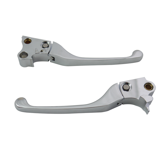 MotoTown Adjustable Lever Set, Chrome for 1996-2003 Sportster XL and 1996-2017 Big Twin - FG-100037