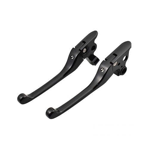 MotoTown Adjustable Lever Set, Gloss Black for 2008-2016 Touring