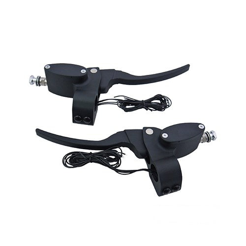MotoTown 4-Switch 5/8 in. Brake and 9/16 in. Hydraulic-Clutch Handlebar Control Kit - Black