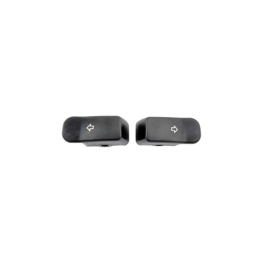 MotoTown Turn Signal Switch Extension Cap Pair - Black, OEM 71500177 (FG-100147)