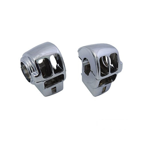 MotoTown Switch Housing Kit, Chrome for 1996-2013 FLT Audio