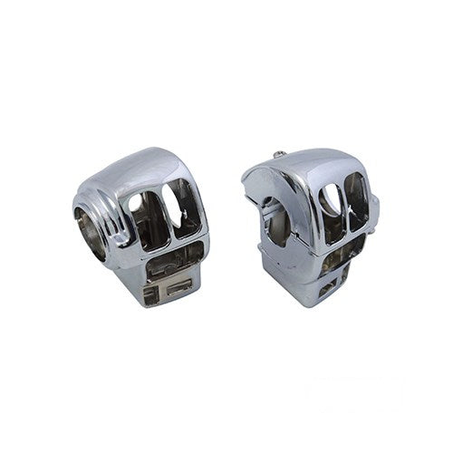 MotoTown Cruise-Control Switch Housing Kit - Chrome, OEM 70228-96C for 1996-2013 Touring
