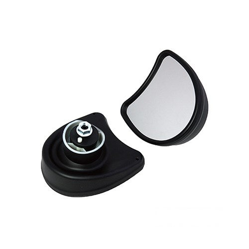 MotoTown Fairing Mount Mirror Black for 1996-2013 FLHT / FLHX