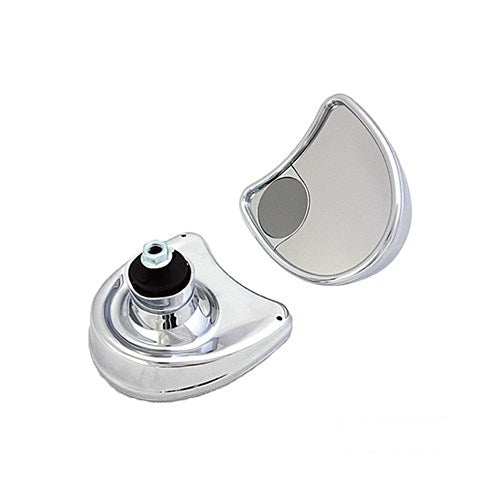 MotoTown Mirror Set, Fairing Mount, Chrome for 1996-2013 FLHT / FLHX