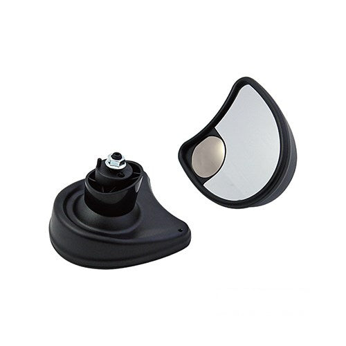 MotoTown Mirror Set, Fairing Mount, Black, Split Vision for 2014-2024 FLHT, FLHTK and 2015-2019 FLHTKL