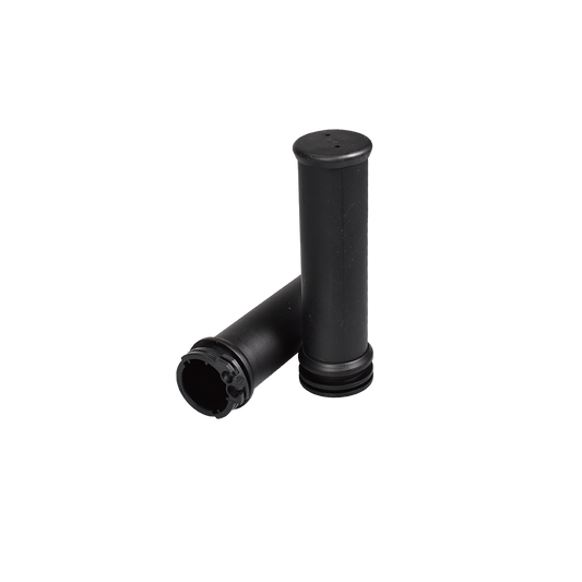 MotoTown OEM-Style Smooth Rubber Cable-Throttle Grip Pair - Flat Black for 1996-2021 Sportster XL and 1996-2017 Dyna - FG-100272